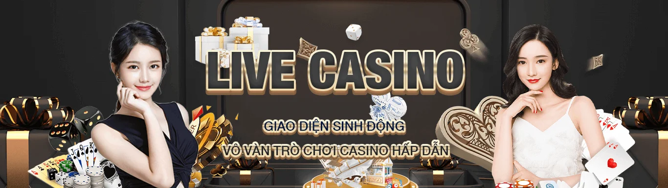 live casino welcome banner